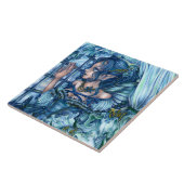 Frost Fairy Girl's View of a Saphire Winter Fliese (Seite)