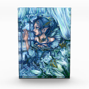 Frost Fairy Girl's View of a Saphire Winter Fotoblock