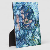 Frost Fairy Girl's View of a Saphire Winter Fotoplatte (Seite)