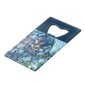 Frost Fairy Girl's View of a Saphire Winter Geldbeutel Flaschenöffner (Vorderseite Schrägansicht)