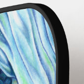 Frost Fairy Girl's View of a Saphire Winter Pickleball Schläger (Linke Seite)