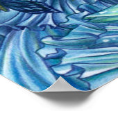 Frost Fairy Girl's View of a Saphire Winter Poster (Ecke)