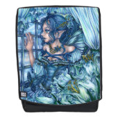 Frost Fairy Girl's View of a Saphire Winter Rucksack (Vorderseite)