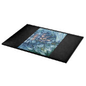 Frost Fairy Girl's View of a Saphire Winter Schneidebrett (Ecke)