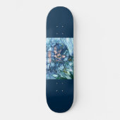 Frost Fairy Girl's View of a Saphire Winter Skateboard (Vorderseite)