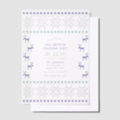 Frost Fairy Ugly Sweater Christmas Party Pergament Einladungen (Versetzt)