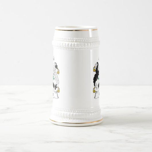 Frost-Familienwappen Bierglas (Mittel)