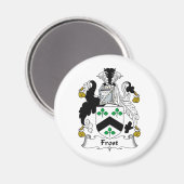 Frost-Familienwappen Magnet (Vorderseite/Rückseite)
