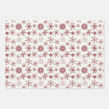 Frost & Flourish Schneeflocken – Crimson