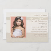 Frost Frühlings-in der religiösen Foto-Einladung Einladung (Vorderseite)