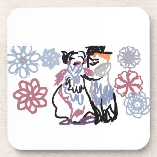 Frost Hochzeitsliebe Getränkeuntersetzer