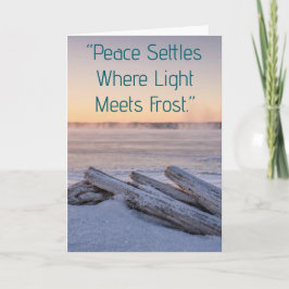 Frost Horizon Weihnachtsgrußkarte — Treibholz  Karte