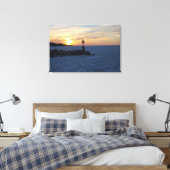 Frost in Time Sunset Leinwanddruck (Insitu (Schlafzimmer))