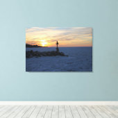 Frost in Time Sunset Leinwanddruck (Insitu (Holzboden))