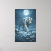 Frost King White Tiger – Majestic Icy Guardian Wal Leinwanddruck (Vorderseite)