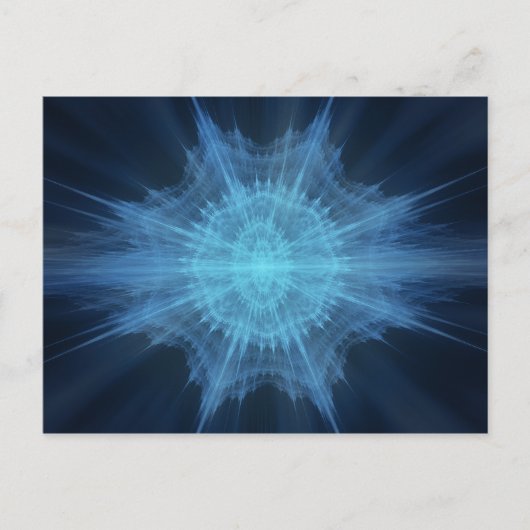 Frost Nova Fraktal Postkarte (Vorderseite)