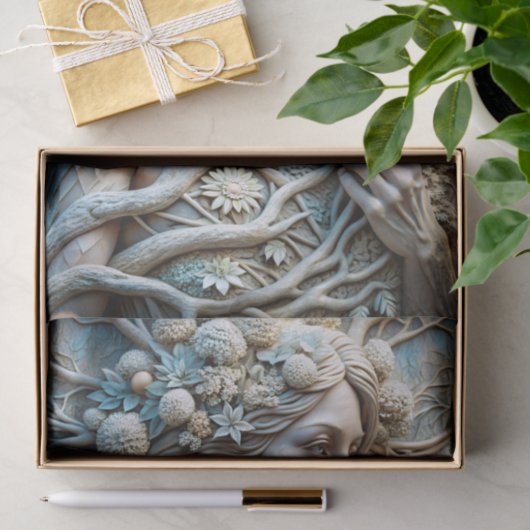 Frost Nymph Ethereal Winter Goddess Decoupage Seidenpapier (Geschenk)