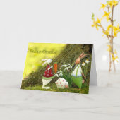 Frost Ostern Karte (Gelbe Blume)