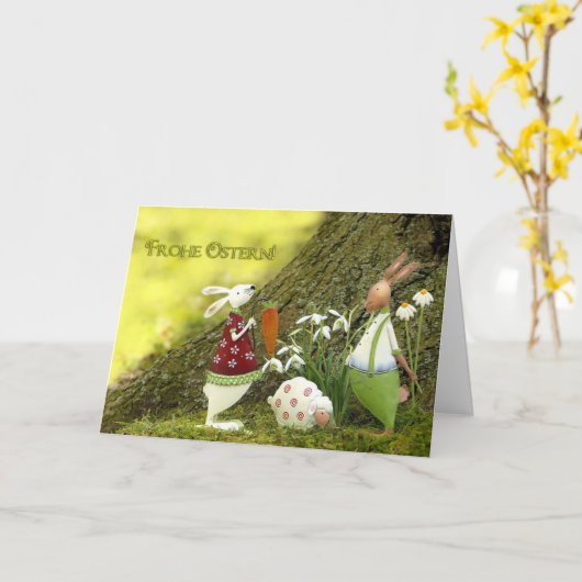 Frost Ostern Karte (Gelbe Blume)