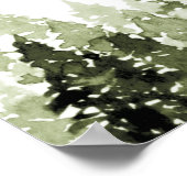 FROST Red Flannel Pine Bear Baby Dusche Willkommen Poster (Ecke)