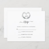 Frost-RSVP-Karte (Vorne/Hinten)