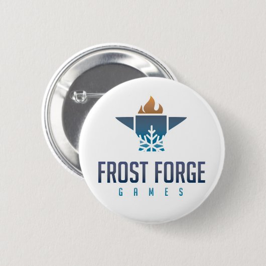 Frost-Schmiede-Spiel-runder Knopf Button (Vorne & Hinten)