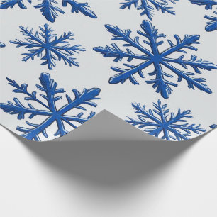 ❄ Frost-Schneeflocke Nahtloses Geometrie-Muster ❄ Geschenkpapier