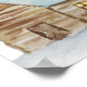 FROST Skihütte Bachelorette Begrüßungszeichen Poster (Ecke)