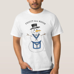 Frost Snowman Funny Masonic Weihnachten T-Shirt