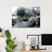 Frost und Eis im Garten von Somerset Poster (Heimbüro)