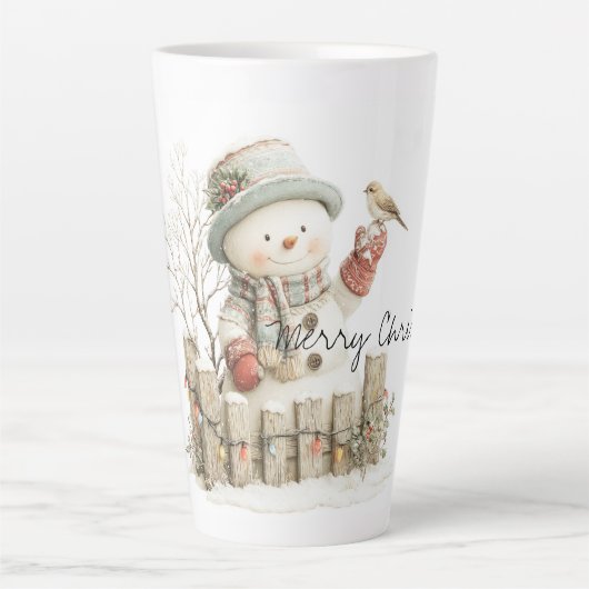 Frost und Freundschaft in einem mit Stechpalmen be Milchtasse (Vorderseite)