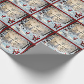 "Frost und Gold" Geschenkpapier (Ecke)