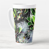 Frost und Spinnweben, Heilige und Beeren für Weihn Milchtasse (Linke Ecke)