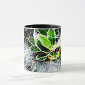 Frost und Spinnweben, Heilige und Beeren für Weihn Tasse (Zentrum)