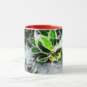 Frost und Spinnweben, Heilige und Beeren für Weihn Tasse (Zentrum)