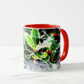 Frost und Spinnweben, Heilige und Beeren für Weihn Tasse (VorderseiteRechts)