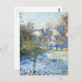 Frost von Claude Monet Postkarte (Vorne/Hinten)