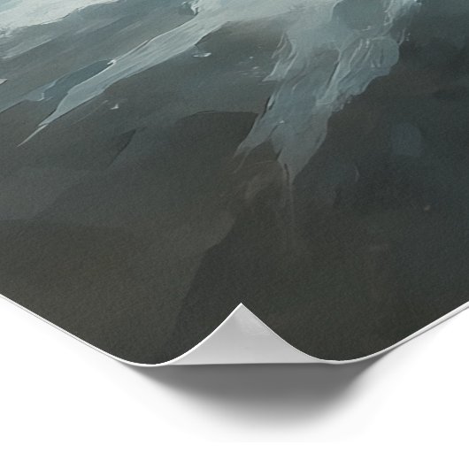 Frost White Tiger – Emperor of the Frozen Realm – Poster (Ecke)