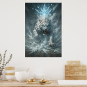 Frost White Tiger – Emperor of the Frozen Realm – Poster (Küche)