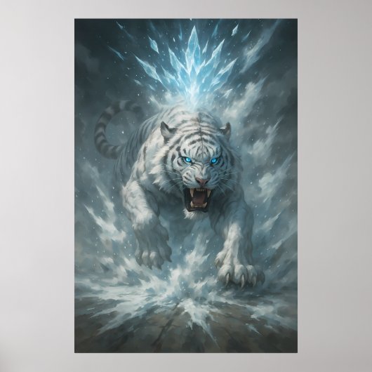 Frost White Tiger – Emperor of the Frozen Realm – Poster (Vorne)