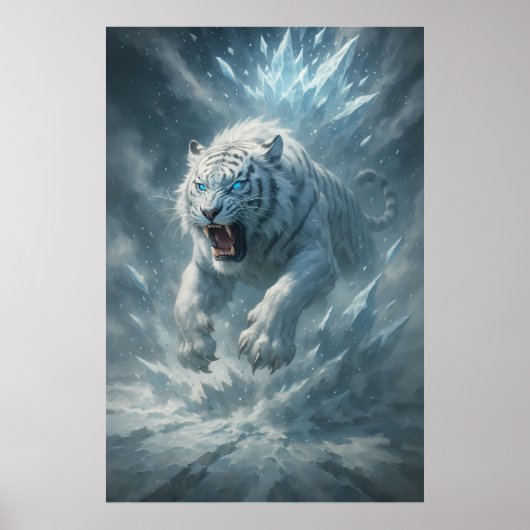 Frost White Tiger – Emperor of the Frozen Realm – Poster (Vorne)