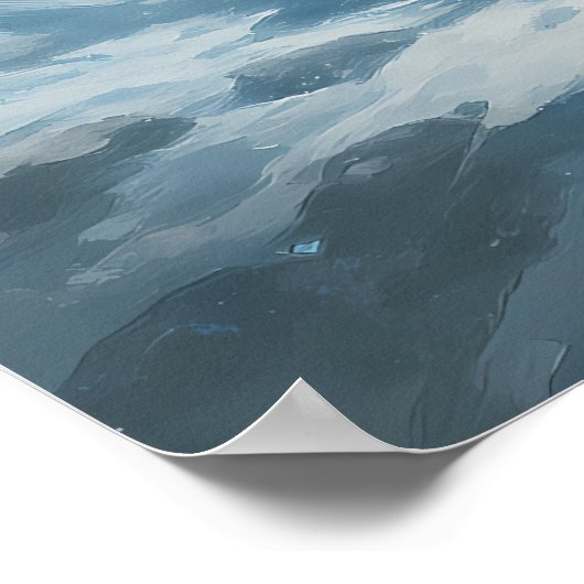 Frost White Tiger – Emperor of the Frozen Realm – Poster (Ecke)