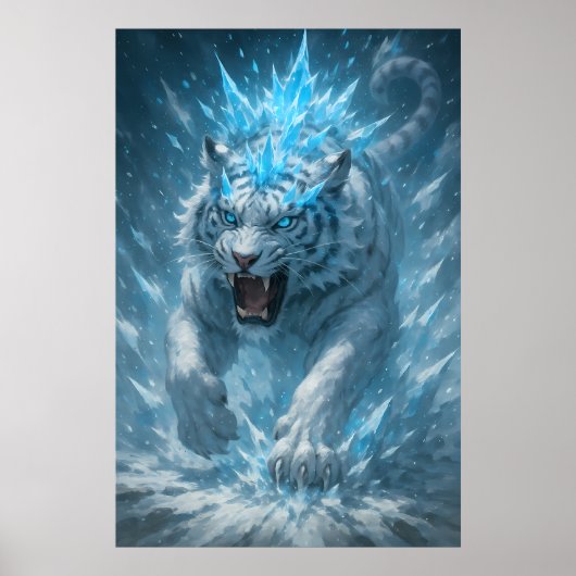 Frost White Tiger – Emperor of the Frozen Realm – Poster (Vorne)