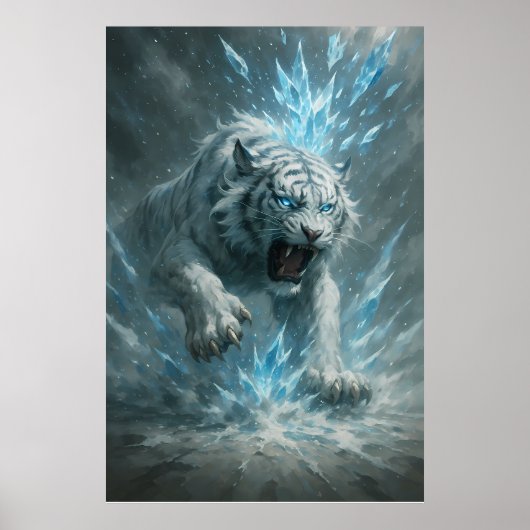 Frost White Tiger – Emperor of the Frozen Realm – Poster (Vorne)