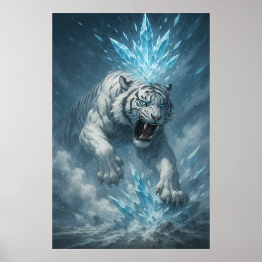 Frost White Tiger – Emperor of the Frozen Realm – Poster (Vorne)