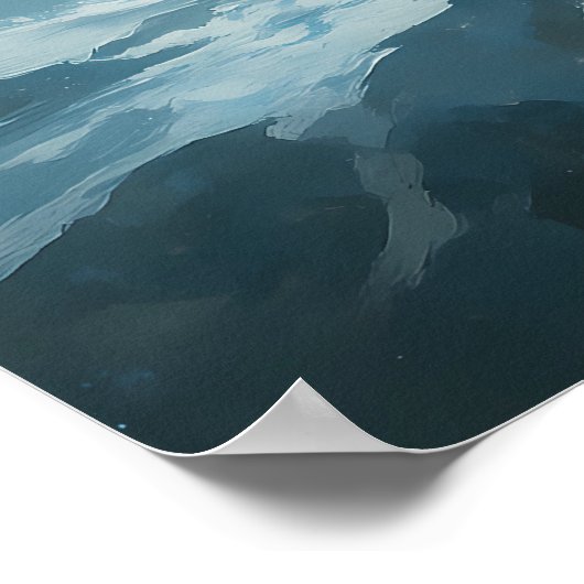 Frost White Tiger – Emperor of the Frozen Realm – Poster (Ecke)