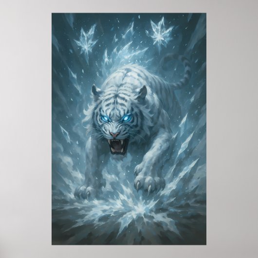 Frost White Tiger – Emperor of the Frozen Realm – Poster (Vorne)