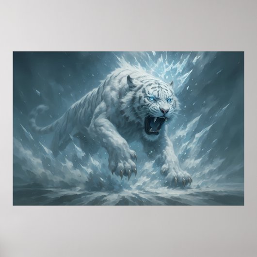 Frost White Tiger – Emperor of the Frozen Realm – Poster (Vorne)