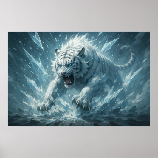 Frost White Tiger – Emperor of the Frozen Realm – Poster (Vorne)
