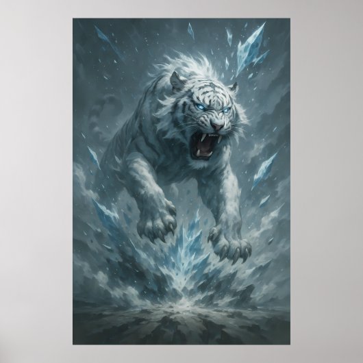 Frost White Tiger – Emperor of the Frozen Realm – Poster (Vorne)